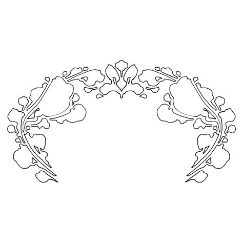 Art Nouveau Fairy Tale Border Design Drawn By Laura Dreyer