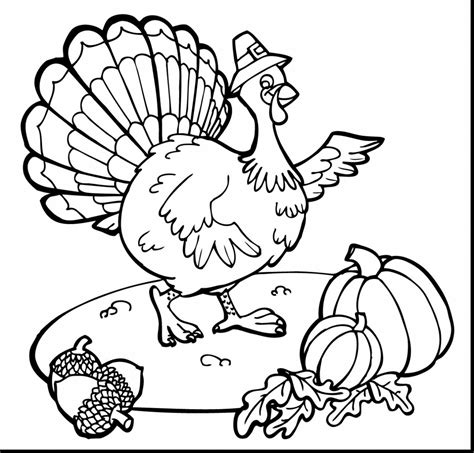 Thanksgiving Turkey Coloring Pages At Free Printable