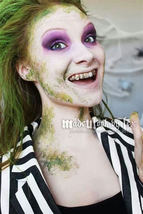 Stuck for a last minute fancy dress costume? Girl Beetlejuice makeup :D | Halloween In April ...