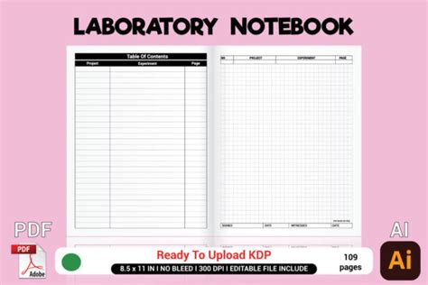 3 Laboratory Log Book Designs And Graphics
