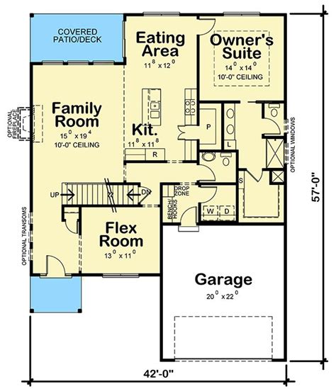 Plan 42625db Cute Craftsman House Plan With Main Floor Master Bedroom