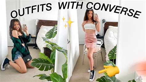 How To Style High Top Converse 5 Cute Outfit Ideas Youtube