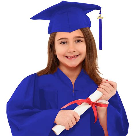 Buy Boy Girl Preschool Kindergarten Unisex Graduation Gown Cap Set With
