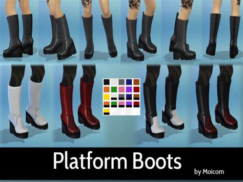 Platform Boots By Moicom From Mod The Sims • Sims 4 Downloads