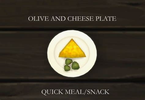 Olive And Cheese Plate Custom Food By Icemunmun At Mod The Sims Sims