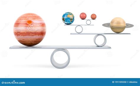 Balance From Planets Of Solar System 3d Rendering Stock Illustration Illustration Of Metallic