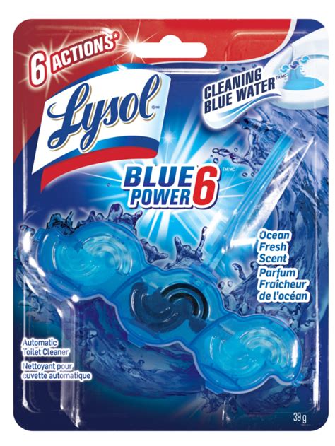 lysol® automatic toilet cleaner power and blue 6 atlantic fresh canada