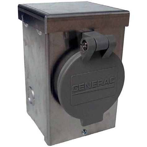 Generac Gnc 6346 30 Amp 125250v Aluminum Power Inlet Box W Spring Lo