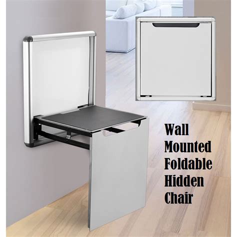 Zfmg Wall Mounted Folding Shower Seat 200kg Weight Capacity Aluminum