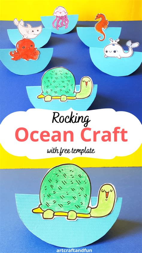 Adorable Ocean Craft For Preschoolers With Free Printable Template