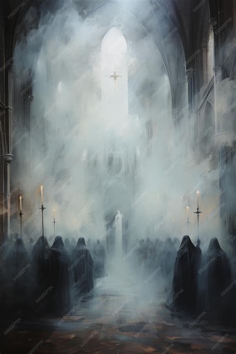 Premium Photo | Haunted Echoes Traversing Spatial Dimensions and Time