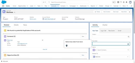 How To Create A New Task Under Accounts In Salesforce Lightning A