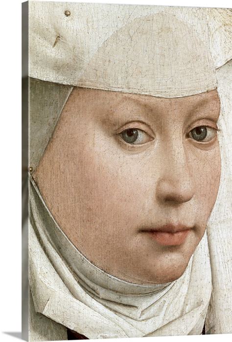 Detail Of Portrait Of A Young Woman By Rogier Van Der Weyden Wall Art