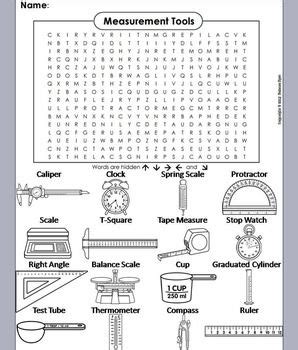 The simplified method is not used if the annuity is for a specific number of payments. Measurement Tools Worksheet: Word Search/ Coloring Sheet ...