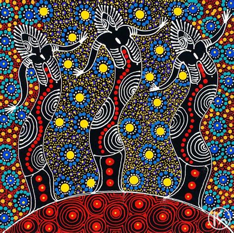 Dreamtime Sisters By Colleen Wallace Nungari From Santa Teresa Central Australia Created A 32 X