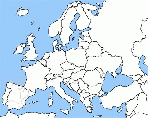 Outline Map Of Europe Modg 8th Middle East Map Asia Map Map