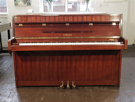 Yamaha Upright Piano For Sale With A Mahogany Case And Polyester Finish
