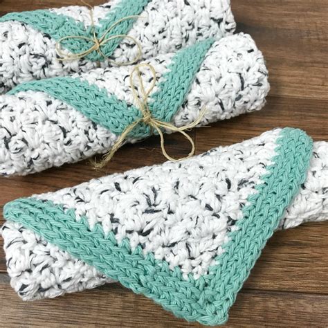 ••• knit and crochet now! Easy Large Size Textured Dishcloth Free Crochet Pattern ...