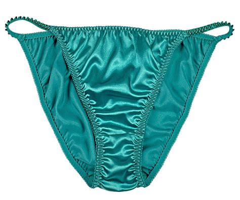 Satin String Bikini Panty Green Xxl Gem