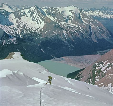 T 602409 Fred Beckey On Berg Glacier On Mt Robson Photograph By Ed