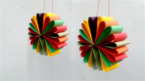 Diy Hanging Paper Decoration For Festivals And Parties Youtube