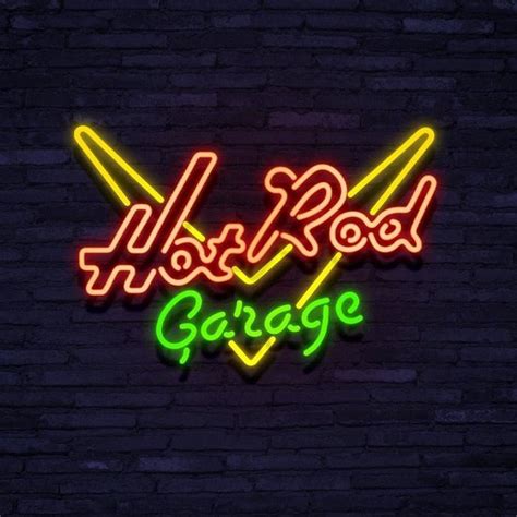 Neon Sign Hot Rod Garage