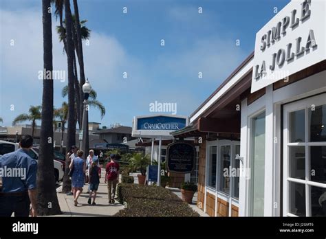 Downtown La Jolla San Diego California Stock Photo Alamy