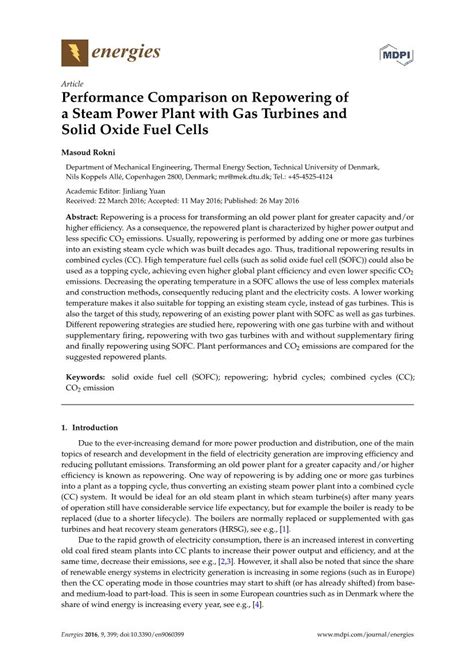 Performance Comparison On Repowering Of A Steam Power Plant With Gas