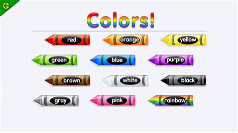 Learning Colors Youtube