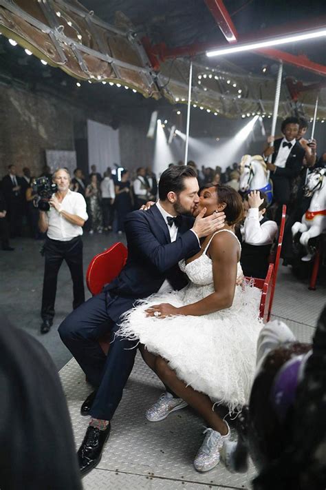 Plus, she changed into two different versace ensembles throughout the special evening. Harsanik - Featured Wedding: Alexis Ohanian & Serena Williams