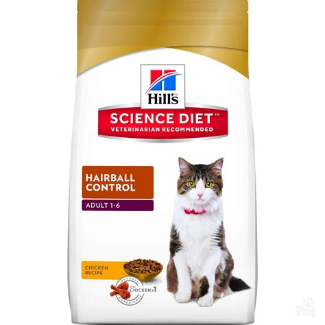 Hill's science diet wet cat food, adult, urinary & hairball control, savory chicken recipe. Hill's Science Diet Adult Hairball Control Dry Cat Food
