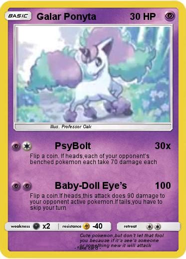 Pokémon Galar Ponyta Psybolt My Pokemon Card