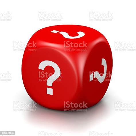 Question Mark Red Dice Stock Photo Download Image Now Question Mark