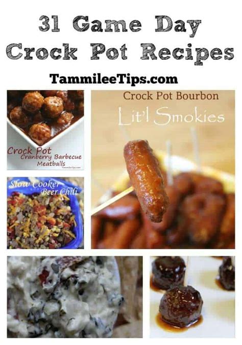 Plus the crock pot does all of the work so you can be out watching the game instead of stuck in the kitchen the entire time! 31 Crock Pot Game Day Recipes