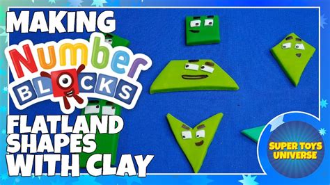 Making The Numberblocks Flatland Shapes With Clay Youtube