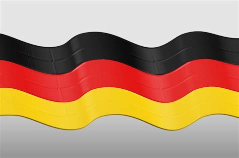 Premium Photo Color Wave Germany Flag