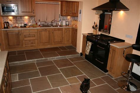 This laminate flooring has an attractive natural stone effect finish, embossed surface finish and bevelled edge. Interior Landscaping - Natural Stone Floors for Kitchens ...