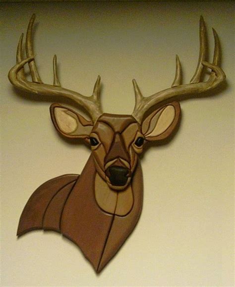 Deer Intarsia By Aushicks Intarsia Wood Intarsia Woodworking