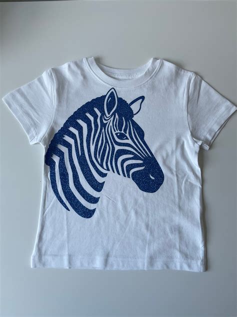 Custom Childrens Zebra T Shirt Etsy Uk