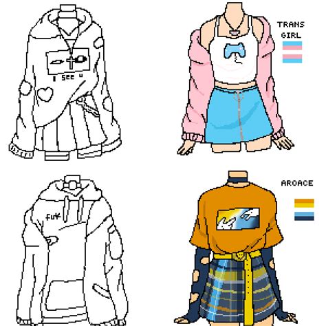 Pixilart Anime Clothes Base By Goblinnb