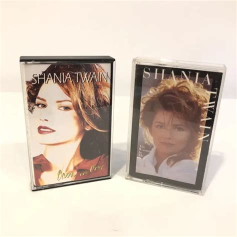 Set Of Shania Twain Cassette Albums Come On Over The Woman In Me