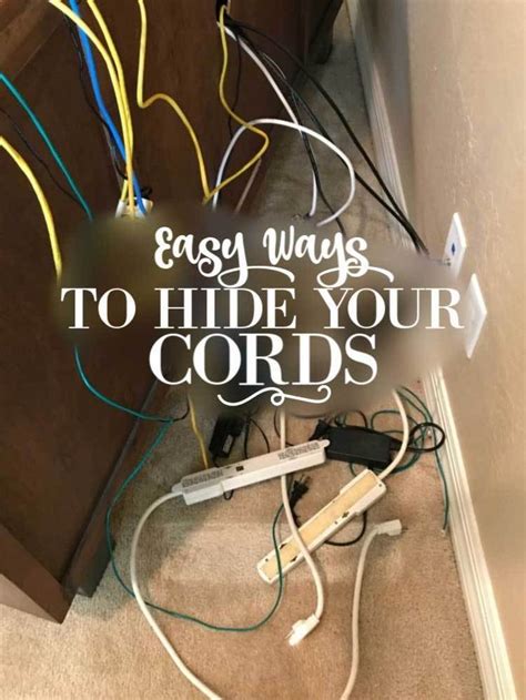 Cord Control 4 Easy Ways To Hide The Mess In 2020 Cord Control Hide