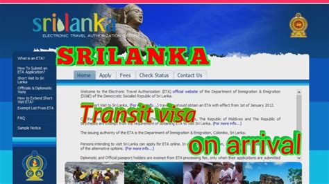 This service will prevent a traveler to go through the entire visa process alone. SRI LANKA TRANSIT VISA FOR INDIAN FREE, FREE - YouTube