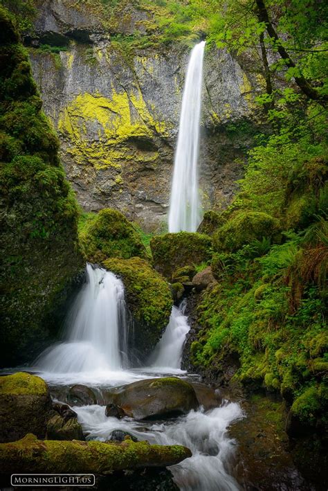 Healing Waters Elowah Falls Oregon Columbia River Gorge Hd Phone