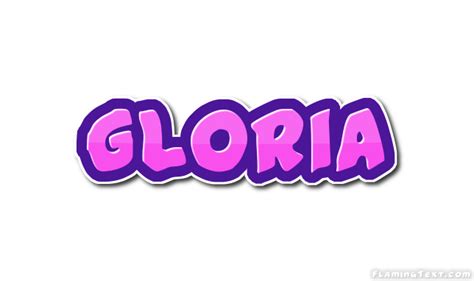Gloria Logo Herramienta De Diseño De Nombres Gratis De Flaming Text