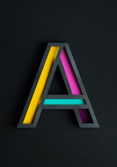 Beautiful 3D Typography Of The Letter ‘A’ Handcrafted With Paper