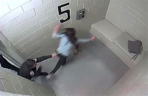 Video Shows Horrific Moment Cop Shoves Woman Face First Into Concrete Bench Metro News