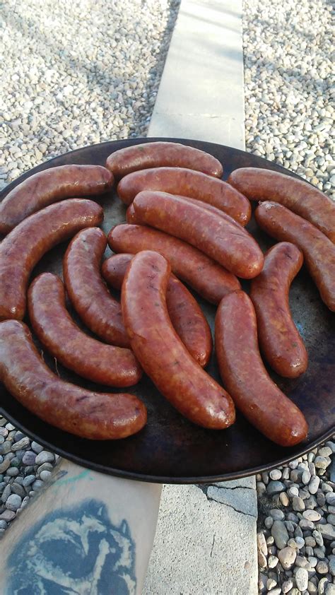 My Finished Product Who Wants Some Homemadesmoked Pork Sausage Rbbq