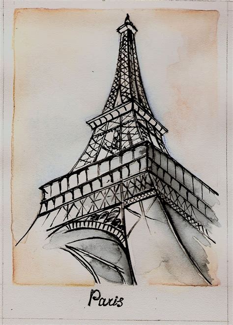 Eiffel Tower Pencil Sketch At Explore Collection