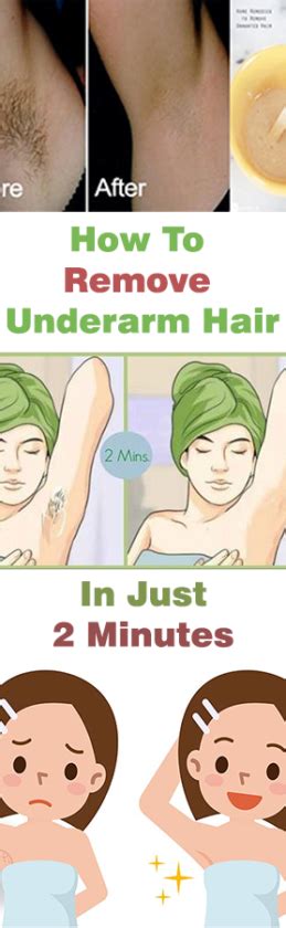 Actually, these ugly hairs can negatively affect the women beauty and confidence in both work and life. How To Remove Underarm Hair Naturally In Just 2 Minutes ...